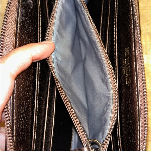 MZ Wallace Metallic Lacquer Crosby Long Wallet - Copper - Picture 11 of 14